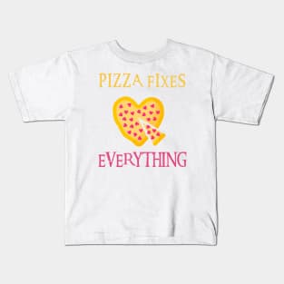 Pizza Fixes Everything Kids T-Shirt